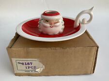 Used, Vintage Holt Howard Gold Eye Santa Claus Ceramic Christmas Candle Holder for sale  Minneapolis