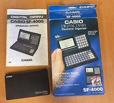 Organizador de diario digital vintage Casio SF-4000 calculadora calendario con manual, usado segunda mano  Embacar hacia Argentina