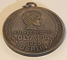 Usado, Moeda pingente medalha comemorativa vintage dos Jogos Olímpicos de Verão de 1936 Berlim KÖLN comprar usado  Enviando para Brazil