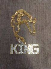 Gold king necklace for sale  BLACKPOOL