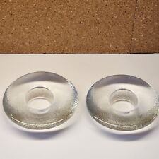 Iittala Nappi Markku Salo Designed Glass Tealight Holders Set of 2, used for sale  Shipping to South Africa