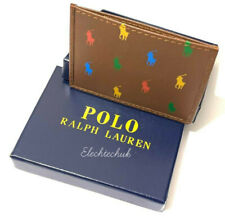 Porta-Cartões Polo Ralph Lauren Pônei Couro Multicolorido em Marrom_Melhor Presente de Todos os Tempos comprar usado  Enviando para Brazil