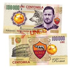 Billete conmemorativo de 100 000 liras de Francesco Totti / UnCB, usado segunda mano  Embacar hacia Argentina