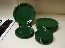 dish set green stoneware for sale  Wylie