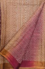 100% Vintage Seda Pura Sari Estampado Reciclado Saree Material Tela PSS16290 comprar usado  Enviando para Brazil