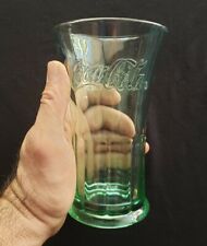 Fuente de vidrio vintage de Coca Cola.  Tinte verde Libbey, pesado segunda mano  Embacar hacia Argentina