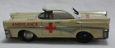 Vintage Tin Friction Ford Fairlane Ambulance Toy Car Japan for sale  Shipping to South Africa