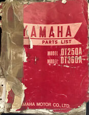 Yamaha genuine-parts book  DT250A  DT360A 1974 DT250 DT360, used for sale  Shipping to South Africa