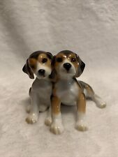 Hutschenreuther Porcelana Vintage Beagle Filhotes de cachorro Estatueta Alemanha, usado comprar usado  Enviando para Brazil
