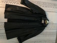 3 4 length black leather coat for sale  Kansas City