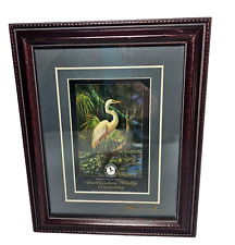 Southeastern Wildlife Exposition Print Snowy Egret Sign John Carroll Doyle 8x10 for sale  Shipping to South Africa