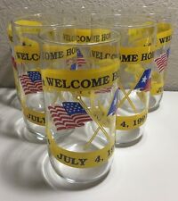 Welcome Home Desert Storm Texas Troops Tumblers 5.75" Set Of 6 for sale  Shipping to South Africa