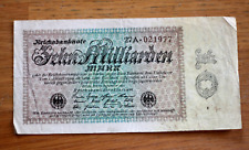 Milliarden reichsbanknote berl gebraucht kaufen  München