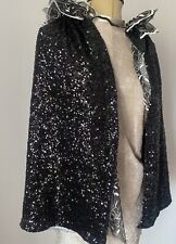 Black sequin cape for sale  UK