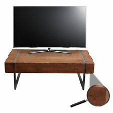 B-Ware TV-Rack MCW-A15, Fernsehtisch Lowboard, Holz rustikal massiv 40x120x60cm gebraucht kaufen  Altusried
