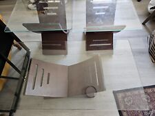 table top wooden end glass for sale  Pasadena