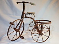 Tricycle Iron Plant Stand Flower Pot Holder Indoor & Outdoor Decorative Planter, used for sale  Shipping to South Africa