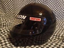 Capacete de corrida vintage Simpson M32 7-1/4 preto Vgc Snell 80 bell shoei comprar usado  Enviando para Brazil