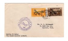 Philippines 1937 Trans Pacific Airmail FFC First Flight Cover to Macau - na sprzedaż  Wysyłka do Poland