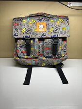 Used, Baby Tula European Style Kids Backpack, Water-Resistant, Rockets, Cars, Smiley for sale  Shipping to South Africa