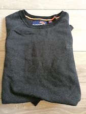 grey sweater large superdry for sale  LIVERPOOL