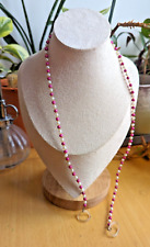 Pink beads faux for sale  SUTTON