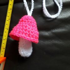 Crochet mushroom necklace for sale  DUDLEY