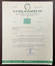 1958 gill cleaver for sale  ST. LEONARDS-ON-SEA