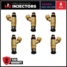 Yamaha 2002-2012 F200 F225 Fuel Injectors Flow Tested CDH240 (6) 69J-13761-00-00, used for sale  Shipping to South Africa