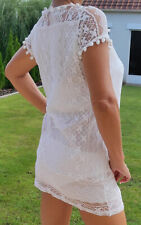 Robe blanche dentelle d'occasion  Lille-