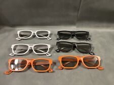 Lot Of 6 Genuine LG 3D Glasses  Cinema Glasses 2 Pairs ORANGE /2 WHITE/2 Black. for sale  Shipping to South Africa
