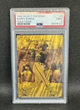 1995 Select Certified Gold Team #6 Barry Bonds PSA 9 Perfeito Pop 16 Giants comprar usado  Enviando para Brazil