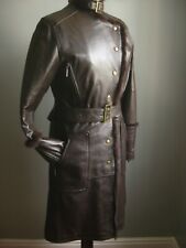 Steampunk leather trench for sale  MATLOCK