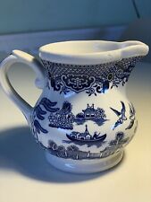 Bridgwood for Ringtons Ltd blue and white, willow pattern cream/milk jug for sale  MIDDLESBROUGH