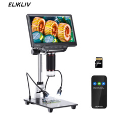 Elikliv USB microscópio digital moeda 1300X 7"" tela 16MP 1080P lente UV usada comprar usado  Enviando para Brazil