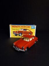 Matchbox #67B Volkswagen 1600TL vermelho 1967 com caixa de script rara super rápida Orig F, usado comprar usado  Enviando para Brazil