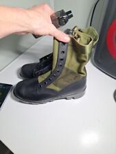 NEW US Army GI Vietnam Panama Lightweight Jungle Tropical Boots Canvas Leather  for sale  Shipping to South Africa