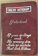 English dictionary peterhead for sale  BATHGATE