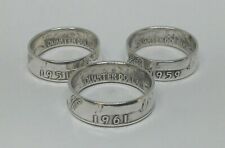 Coin ring handmade from US SILVER QUARTER 1940-1964 SIZES 4-8.5 pick year & size for sale  Shipping to South Africa