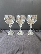 Used, Vtg Mikasa THE RITZ Crystal Wine Glasses Set of 3 Goblets 12 Oz Textured Base for sale  Shipping to South Africa