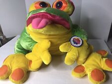 De colección Nanco Verde Brillante Amarillo Naranja Rosa Jumbo Rana Peluche Animal de Peluche  segunda mano  Embacar hacia Mexico