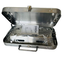 Kikkerland Portable BBQ Suitcase, Charcoal Grill, Stainless Steel Cooking for 2, used for sale  Shipping to South Africa
