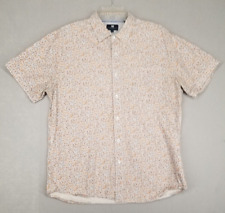 Camisa masculina Michael Brandon L branca flamingo manga curta botão para baixo comprar usado  Enviando para Brazil