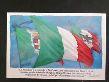 Cartolina fascista bandiera usato  Viareggio