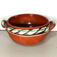 Vaso de cerâmica mexicano anos 40 Redware pintado à mão plantador de crock feito à mão 5" x 2" comprar usado  Enviando para Brazil