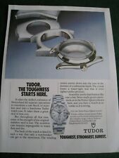 Tudor Zähigkeit beginnt hier Tudor PRINCE-QUARTZ 1990 Werbung ca. a4 Größe - 3 gebraucht kaufen  Versand nach Germany