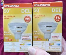 Lote de 2 lâmpadas Sylvania LED 50W usando 7W regulável 35° inundação MR16 2 pinos base comprar usado  Enviando para Brazil