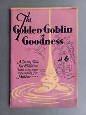 Folheto de receitas "MACFIE'S GOLDEN XAROPE" DÉCADA DE 1930 "GOBLIN DOURADO DA BONDADE", usado comprar usado  Enviando para Brazil