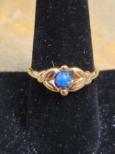 Used, Absolutely Stunning Gold Plated Ring With Lapis Lazuli Excellent Condition UK... for sale  BURNTWOOD