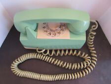 Vintage GTE AUTOMATIC ELECTRIC Rotary Wall Phone 70's TURQUOISE CREAM Telephone  for sale  Centerville